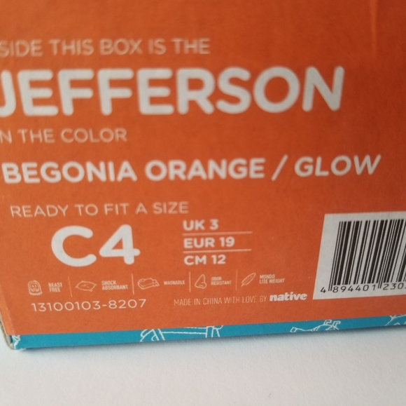 Native Jefferson Glow Child Slip On Sneaker C4 - Picture 4 of 9